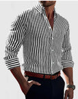 Victor™ - Stylish Striped Dress Shirt