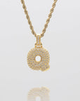 ICY Bubble Letter Initial Necklace