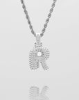ICY Bubble Letter Initial Necklace
