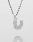 ICY Bubble Letter Initial Necklace