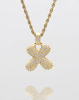 ICY Bubble Letter Initial Necklace
