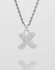 ICY Bubble Letter Initial Necklace