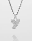 ICY Bubble Letter Initial Necklace