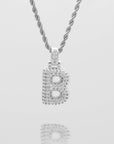 ICY Bubble Letter Initial Necklace