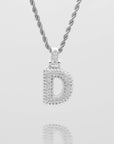 ICY Bubble Letter Initial Necklace