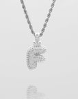 ICY Bubble Letter Initial Necklace