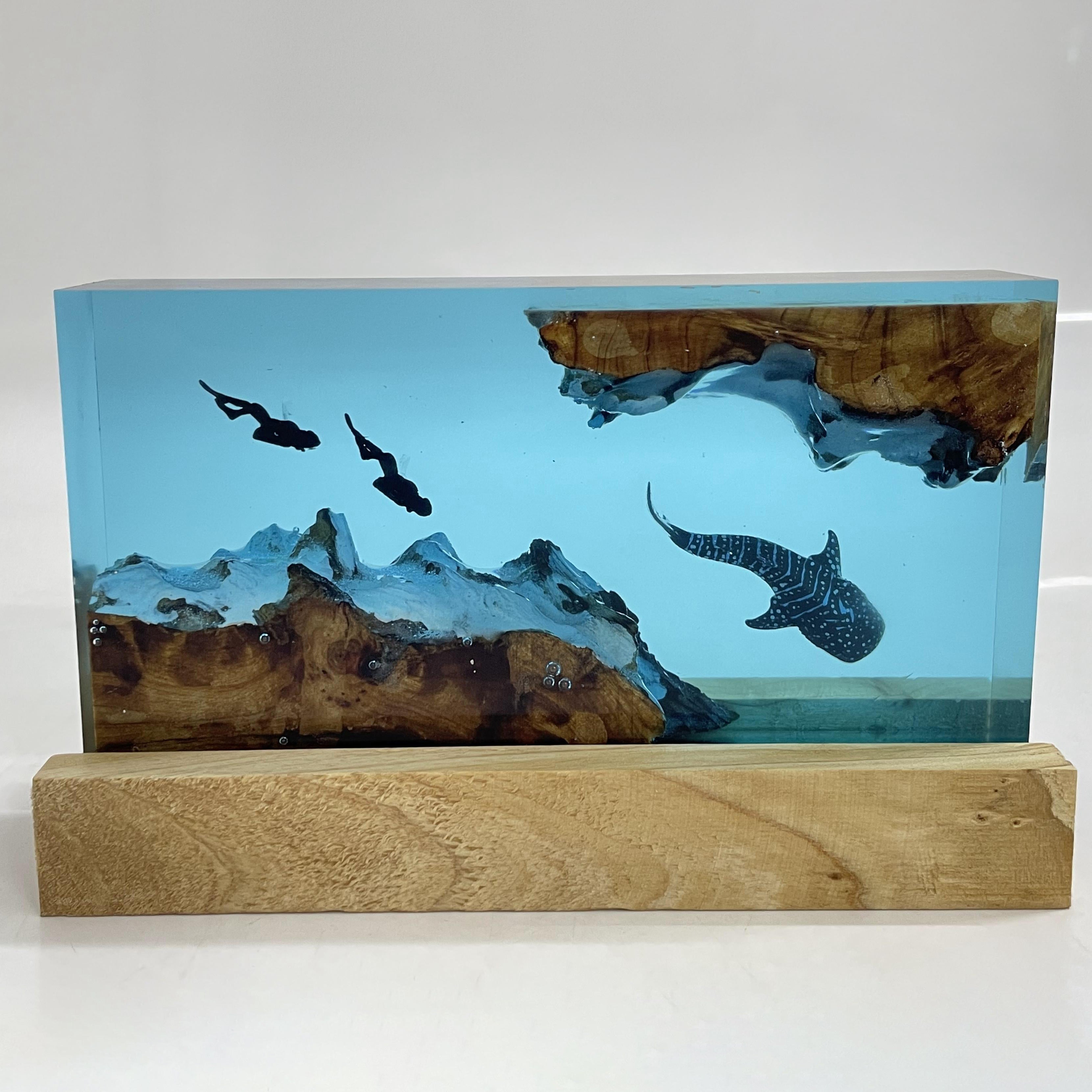 1 Adet Balina Reçine Lamba, el yapımı, yatak odası dekoru ve hediye için ideal.