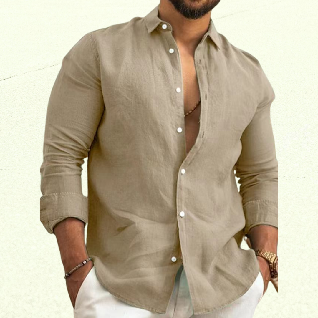 Thomas | Lightweight Cotton Summer Shirt with Italian Collar