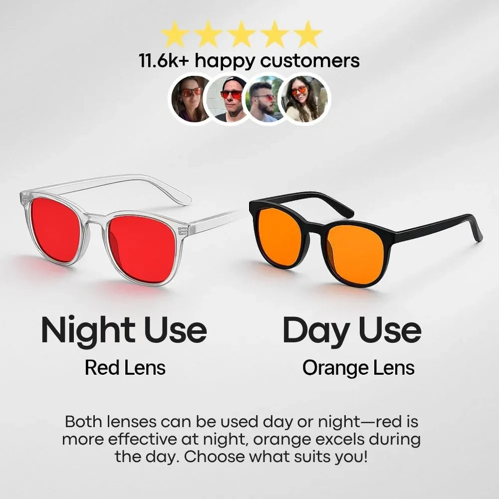 Akış Hali™ Unisex Kırmızı Cam Mavi Işık Gözlüğü