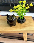 Ahşap El Yapımı Kedi Figürü – Dekoratif & Hediye