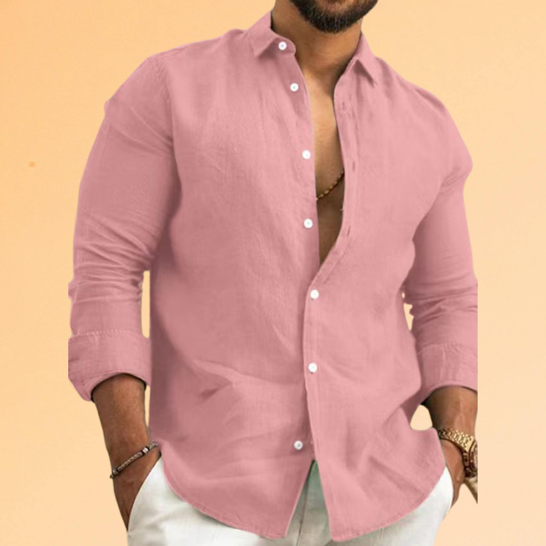 Thomas | Lightweight Cotton Summer Shirt with Italian Collar