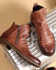 Owens™ | Classic Leather Chelsea Boots