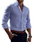 Victor™ - Stylish Striped Dress Shirt