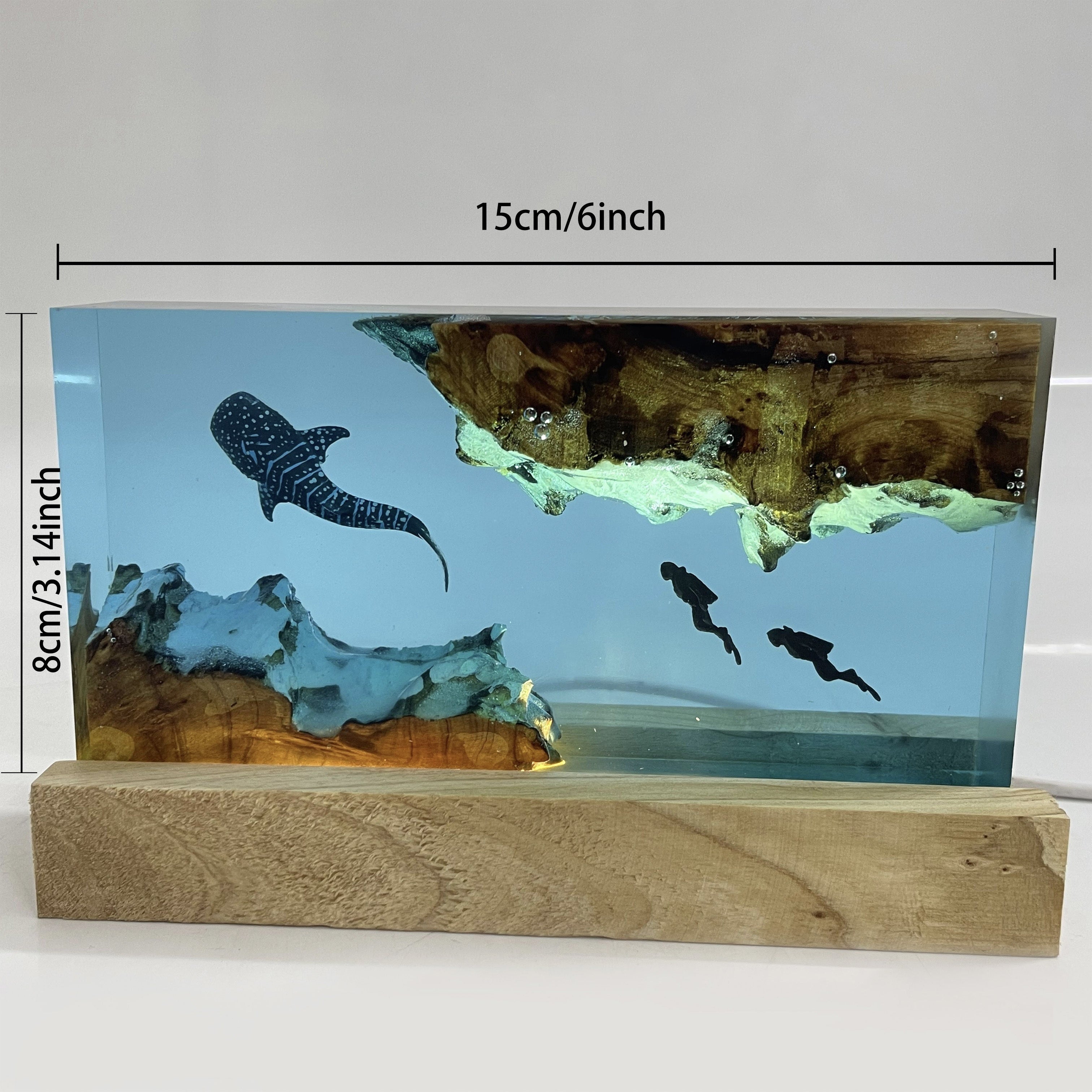 1 Adet Balina Reçine Lamba, el yapımı, yatak odası dekoru ve hediye için ideal.